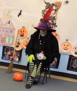 Mrs. Goodwitch visits to talk about Halloween safety